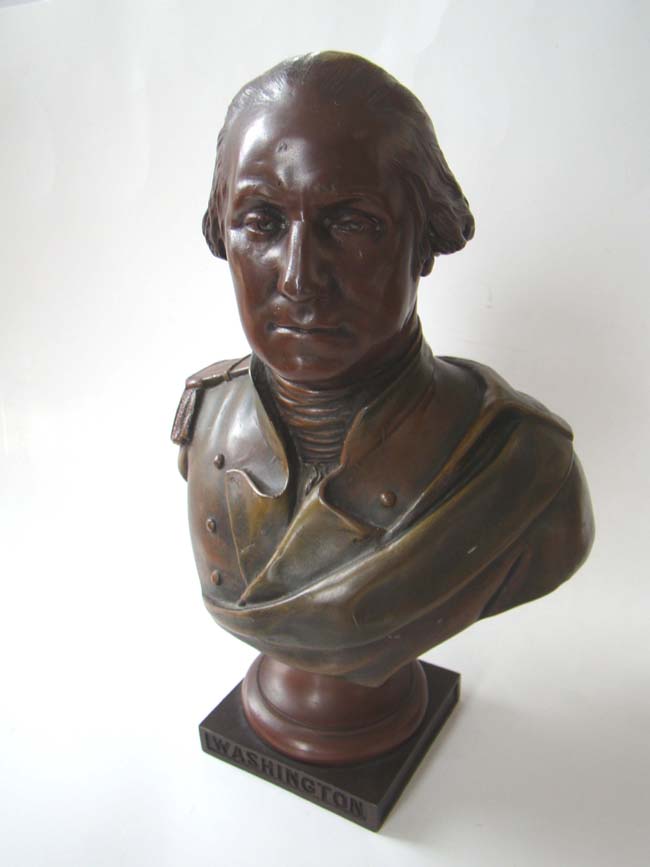 A fine Bust of Gen. George Washington made in France circa 1880